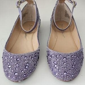 Betsey Johnson Lavender Rhinestone Flats